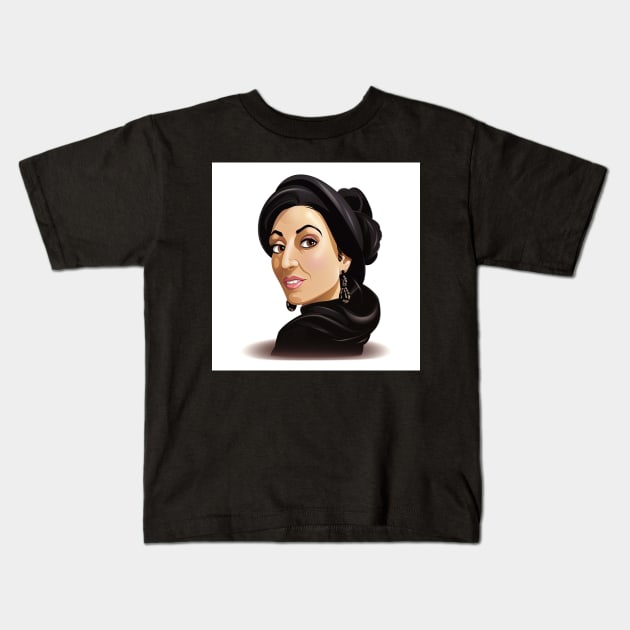 Benazir Bhutto Kids T-Shirt by ComicsFactory